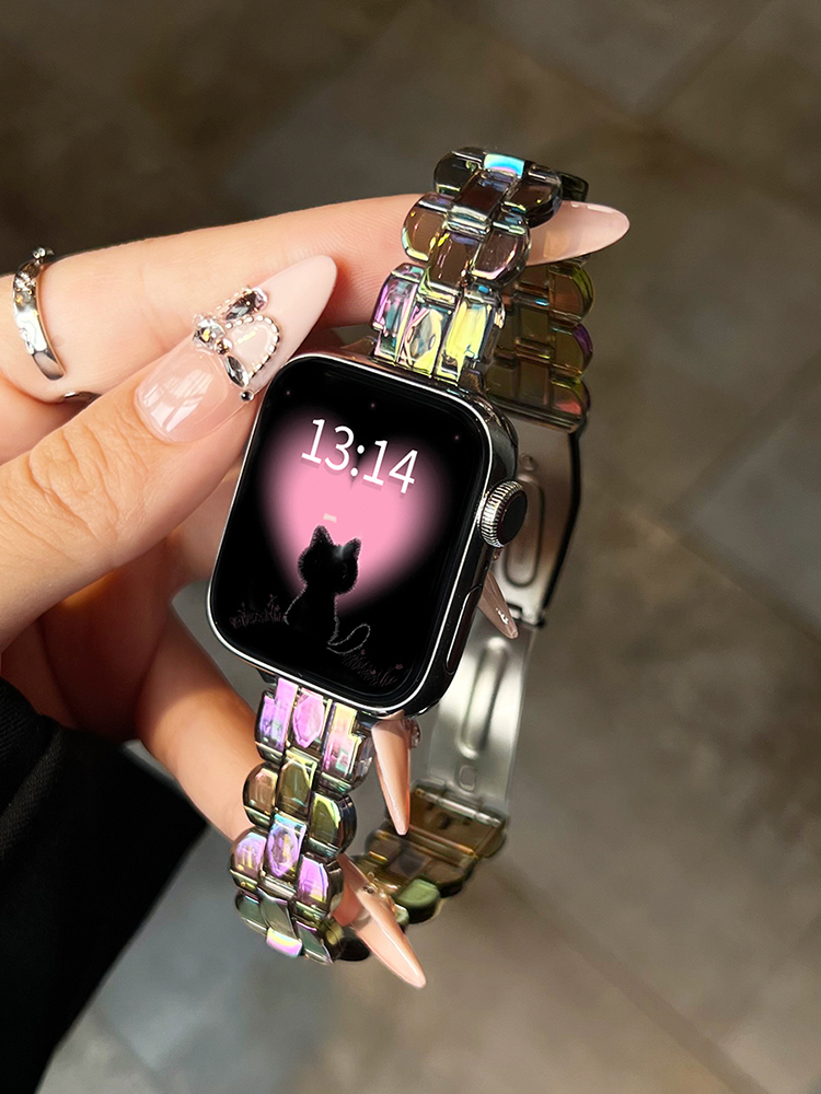 Laser Wave Edge Resin Band