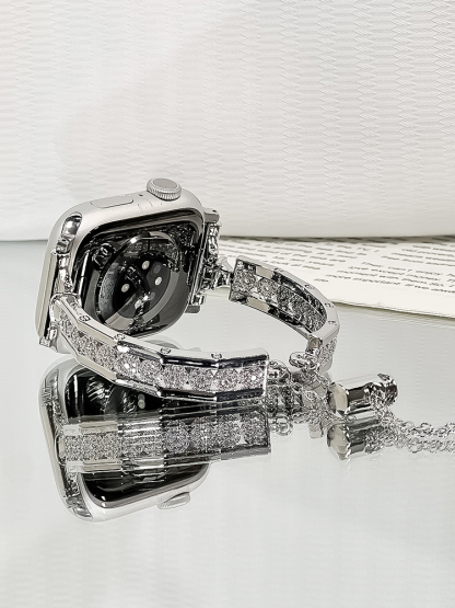 Zircon Arrangement Bracelet Stainless Steel Band