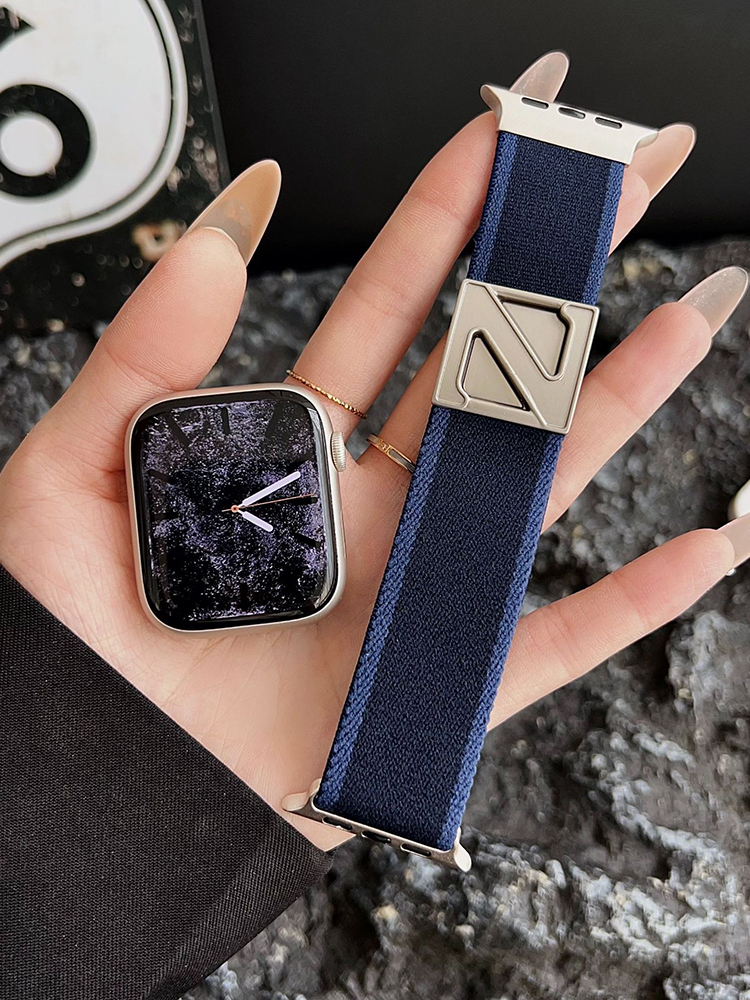 Z Shape Magnetic Buckle Nylon Apple Watch Band - Tatanband
