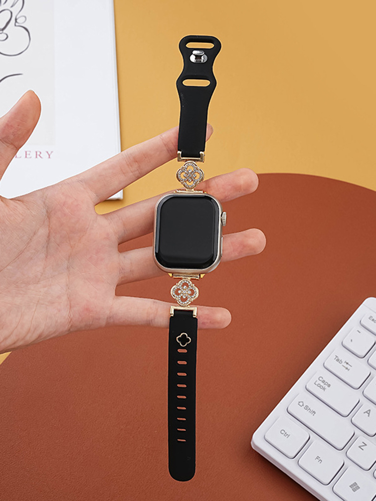 Hollow Clover Silicone Band