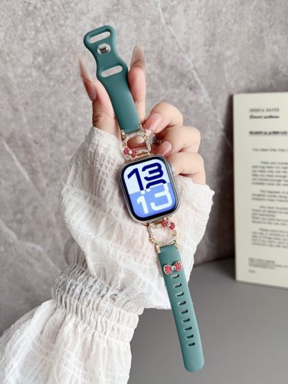 Kitty Bow Silicone Band