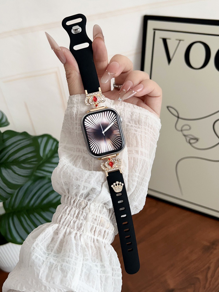Queen Crown Silicone Apple Watch Band - Tatanband