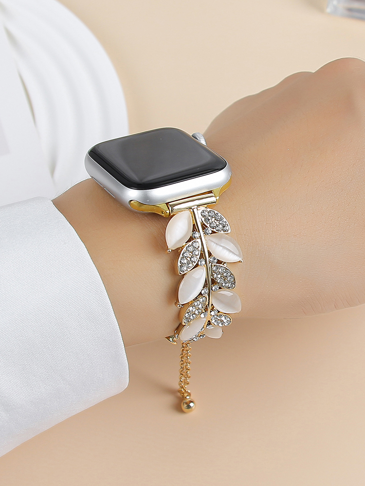 Leaf Shape Bracelet Stainless Steel Band