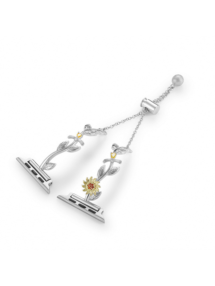Rotating Sunflower Stainless Steel Apple Watch Band - Tatanband