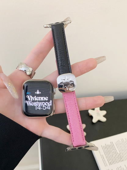 Star Magnetic Buckle Leather Band for Apple Watch