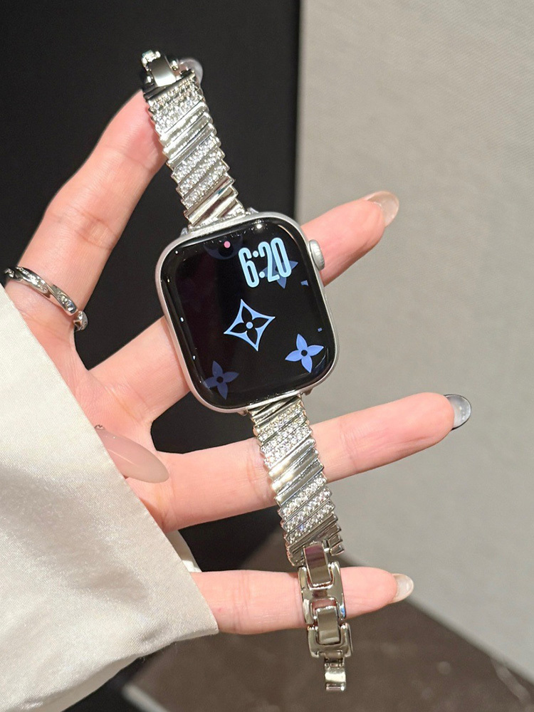 Twill Diamonds Metal Band for Apple Watch