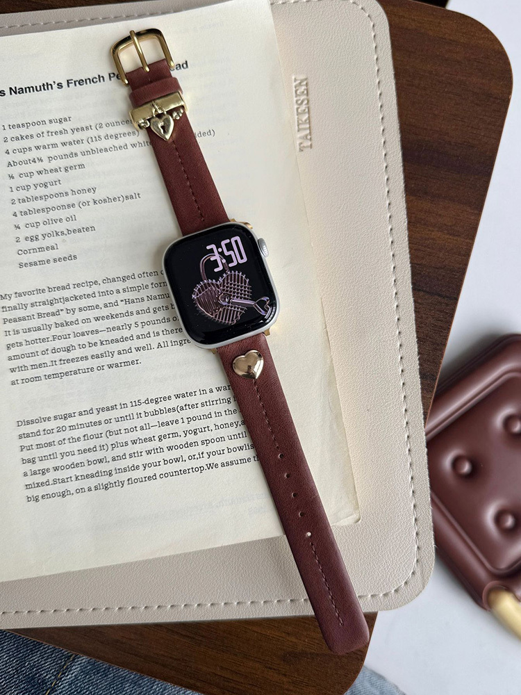 Angel Love Lock Leather Band for Apple Watch
