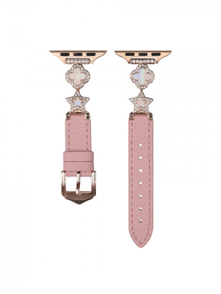 Lucky Clover and Star Leather Band for Apple Watch