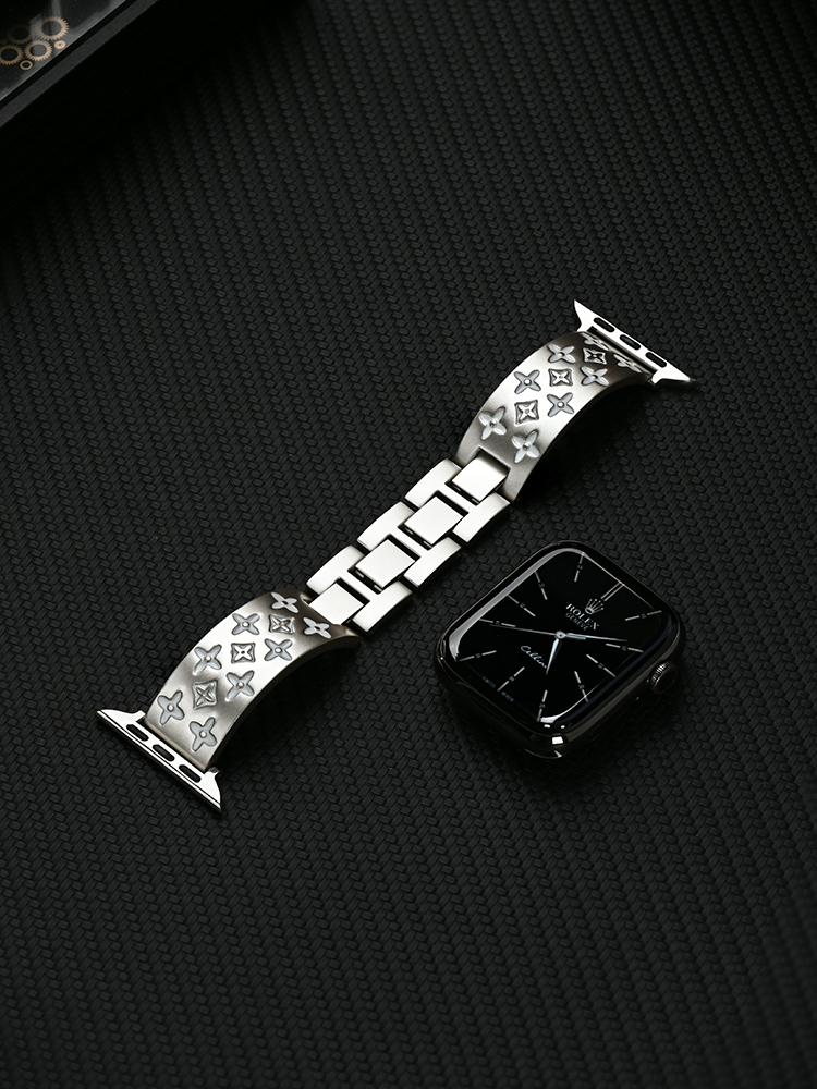 Retro Pattern Bracelet Stainless Steel Band for Man