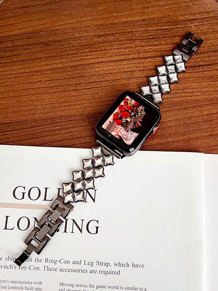 Star Zircon Stainless Steel Band