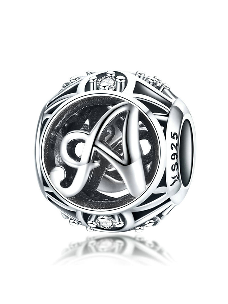 26 Letters 925 Sterling Silver Beads - Tatanband