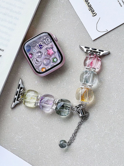 Watercolor Clear Chain Crystal Band