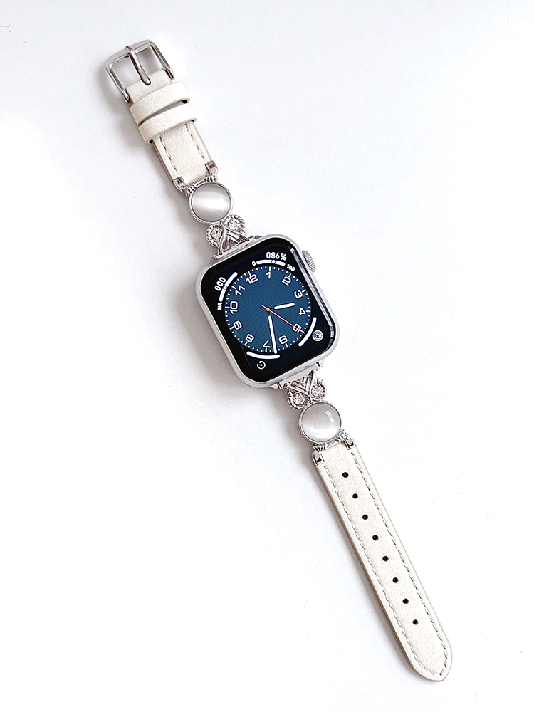 Crystal Stone Owl Buckle Leather Band