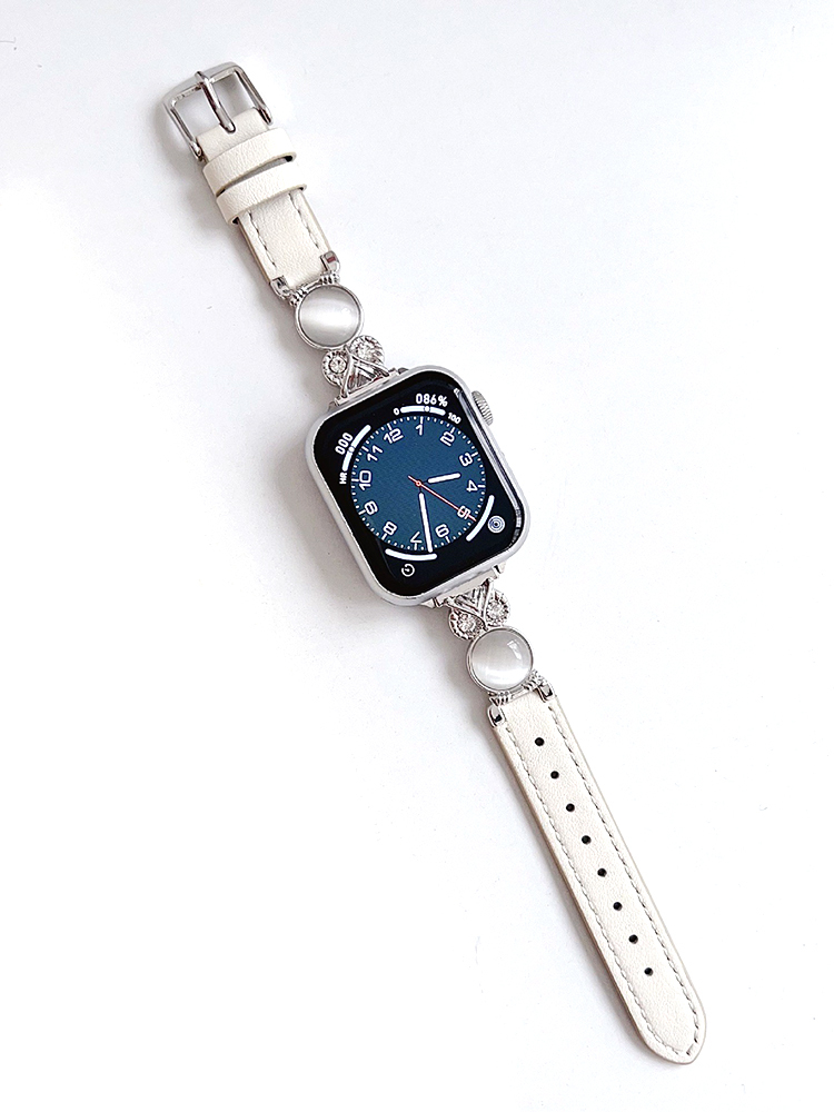 Crystal Stone Owl Buckle Leather Band