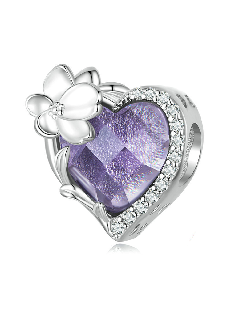 Birthday Flowers and Love Birthstones Birthstone 925 Sterling Silver B
