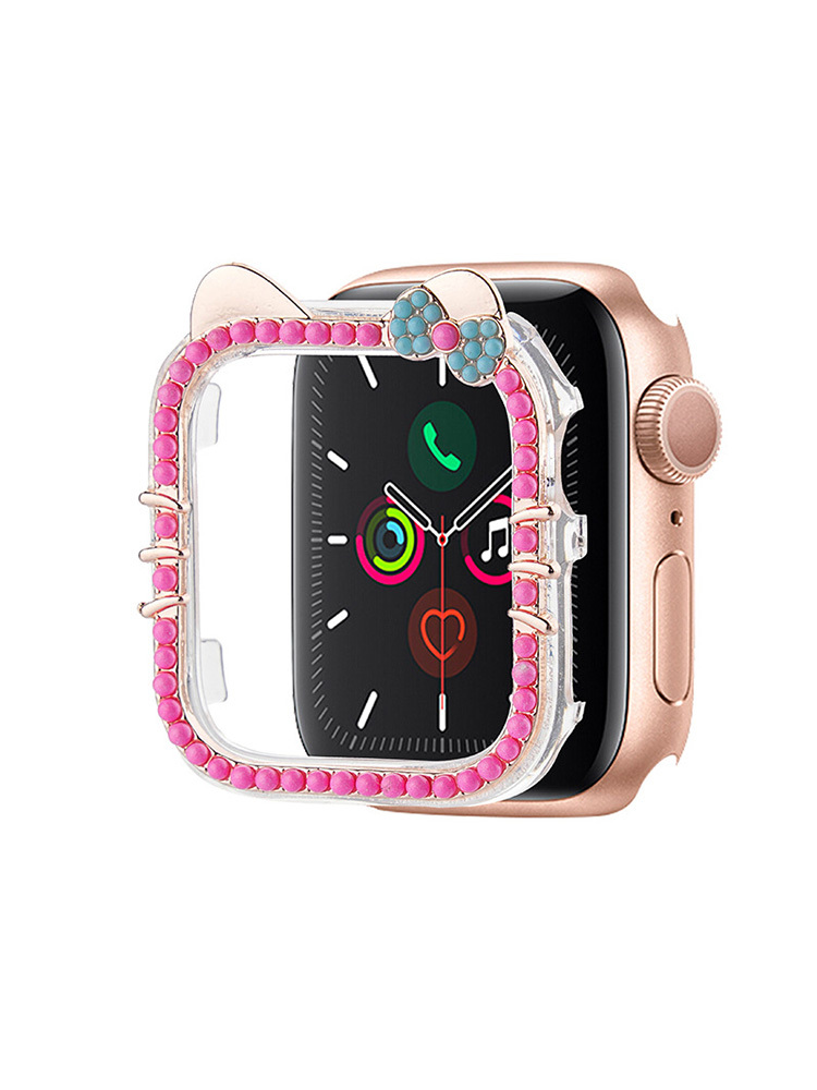 Mini Colored Beads Kitty PVC Protective Case