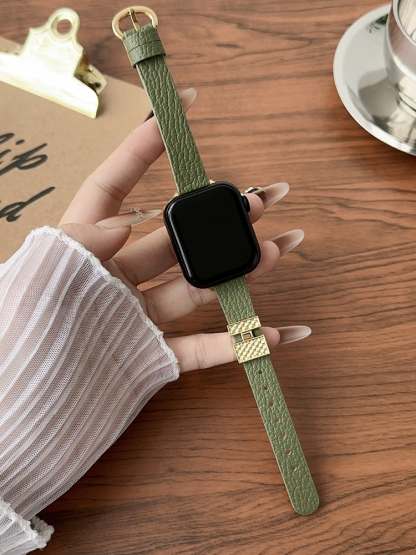 Perfume Bottle Embellished Leather Band