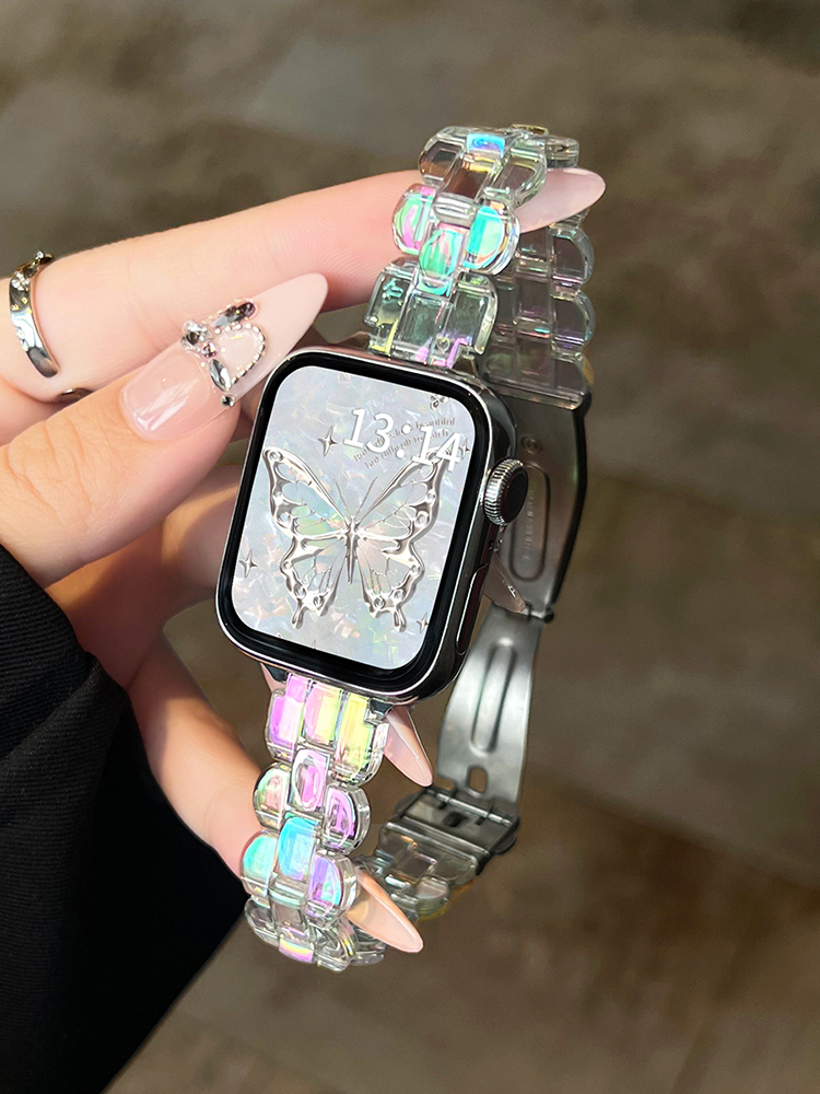 Laser Wave Edge Resin Band