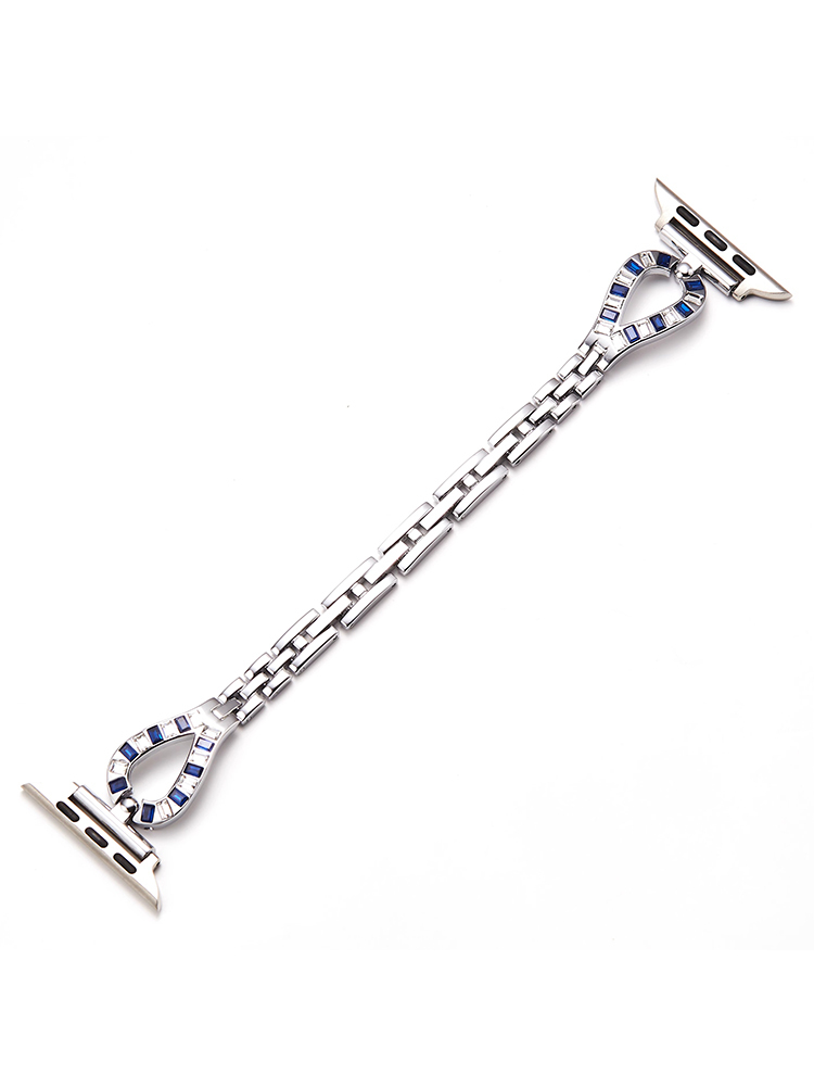Zircon Teardrop-shaped Stainless Steel Apple Watch Band - Tatanband
