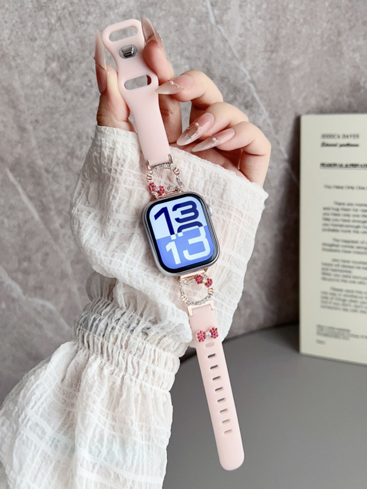 Kitty Bow Silicone Band