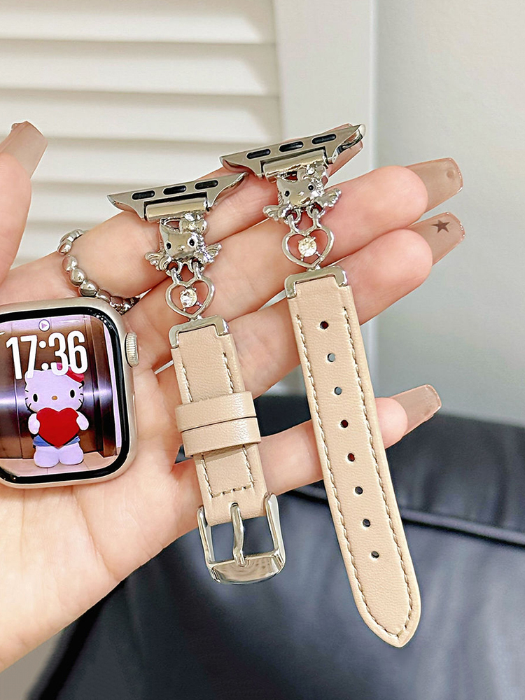 Angel Kitty Leather Band