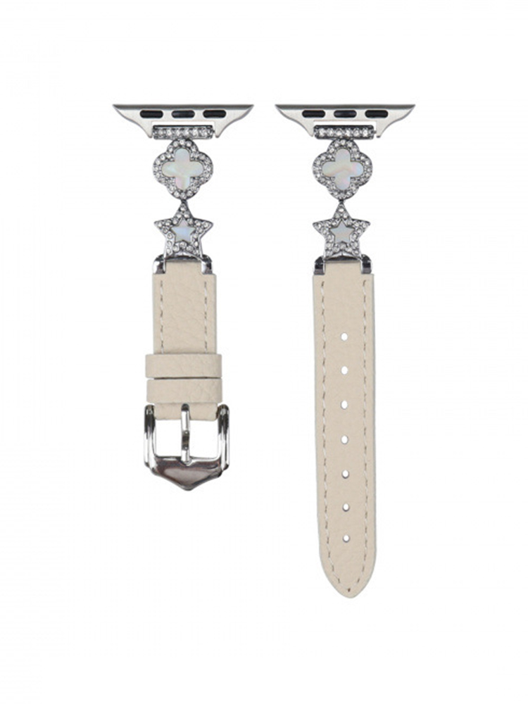 Lucky Clover and Star Leather Band for Apple Watch