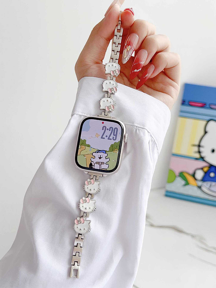 Cute Kitty Metal Band for Apple Watch
