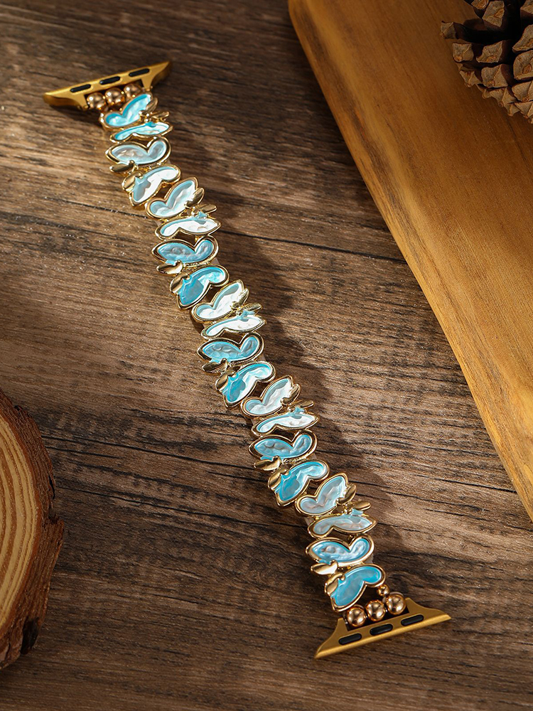 Butterfly Stitching Stainless Steel Band