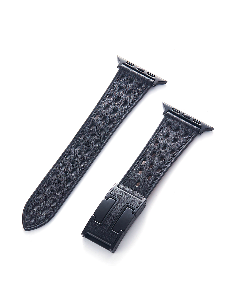 Breathable Mesh H Magnetic Buckle Leather Band