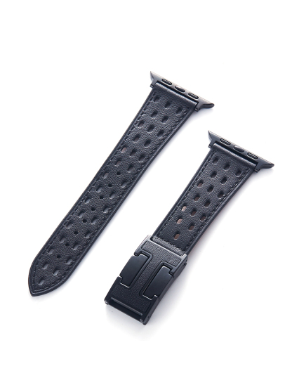 Breathable Mesh H Magnetic Buckle Leather Band