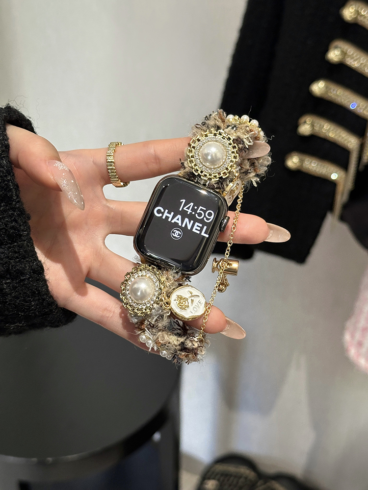 Pearl Jewelry Braided Plush Band