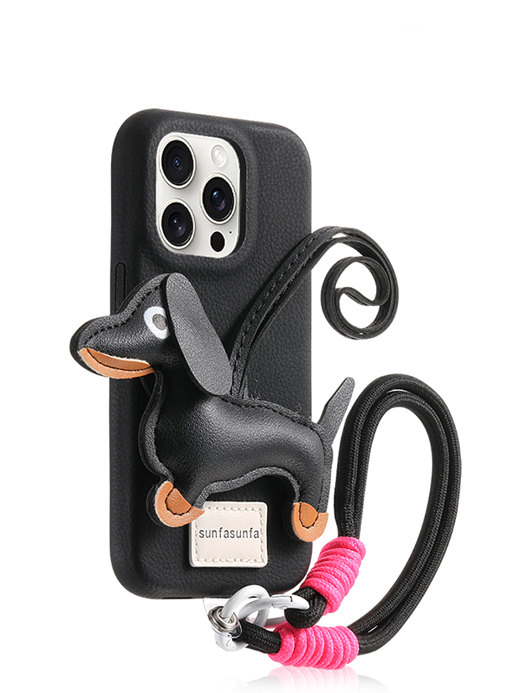Dachshund Wrist Strap iPhone Case - Tatanband