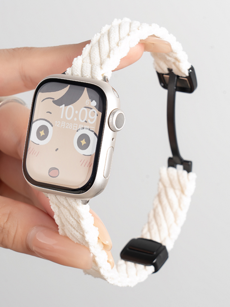 Magnetic Buckle Corduroy Apple Watch Band - Tatanband