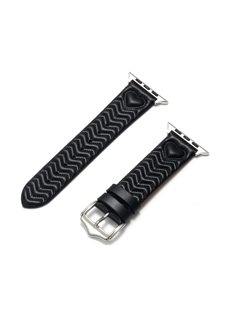 Heart Shaped Texture Leather Band