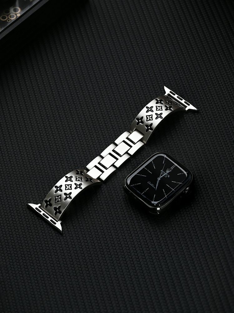 Retro Pattern Bracelet Stainless Steel Band for Man