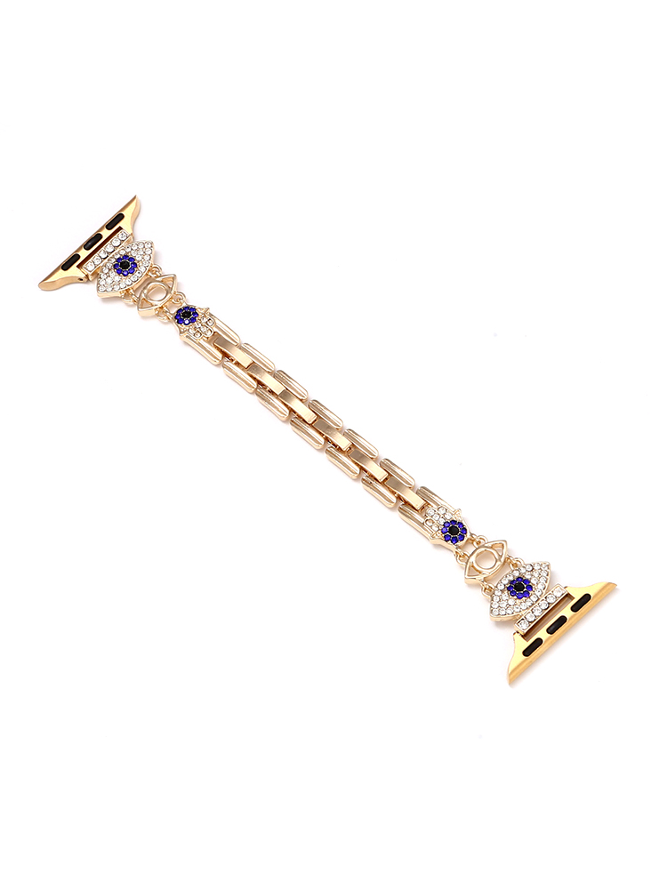 Diamond-encrusted Eye Stainless Steel Band