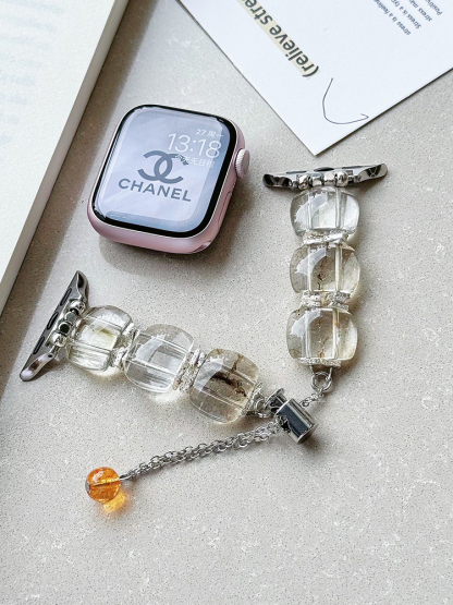 Watercolor Clear Chain Crystal Band