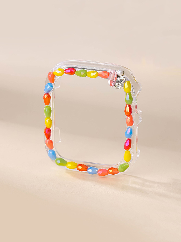 Painted Zircon Handmade PVC Protective Case