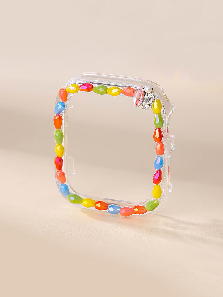 Painted Zircon Handmade PVC Apple Watch Protective Case - Tatanband