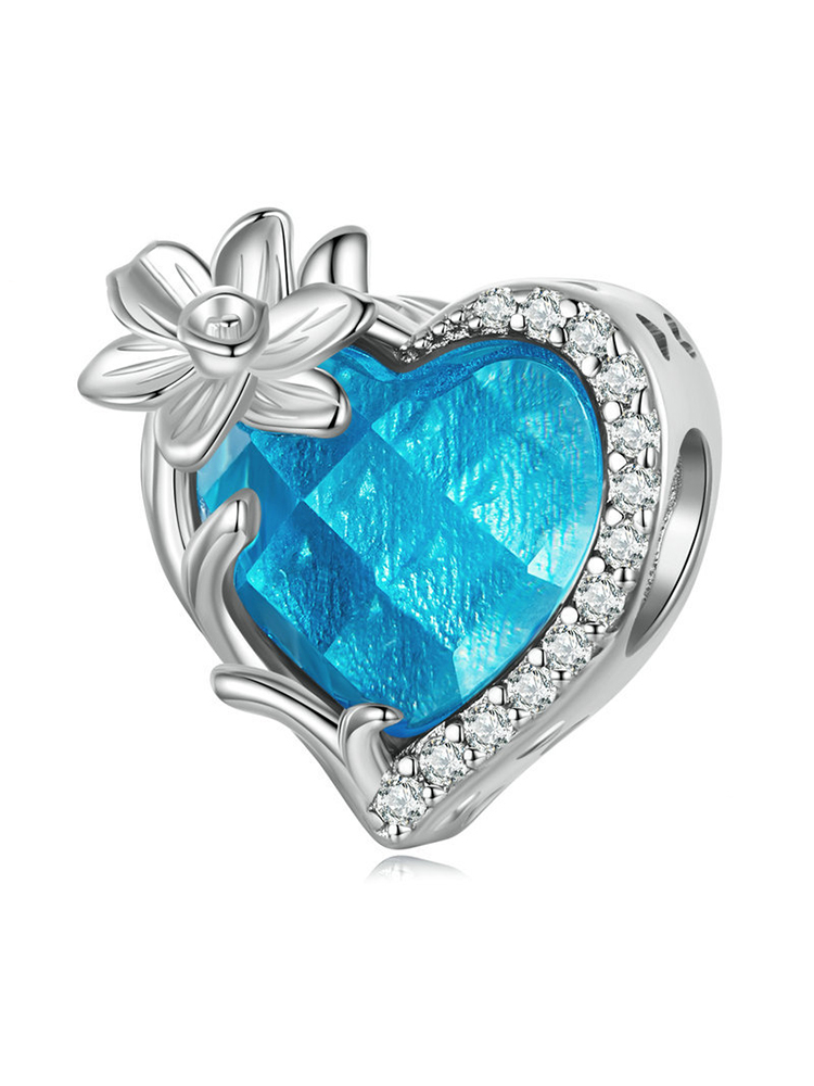 Birthday Flowers and Love Birthstones Birthstone 925 Sterling Silver B