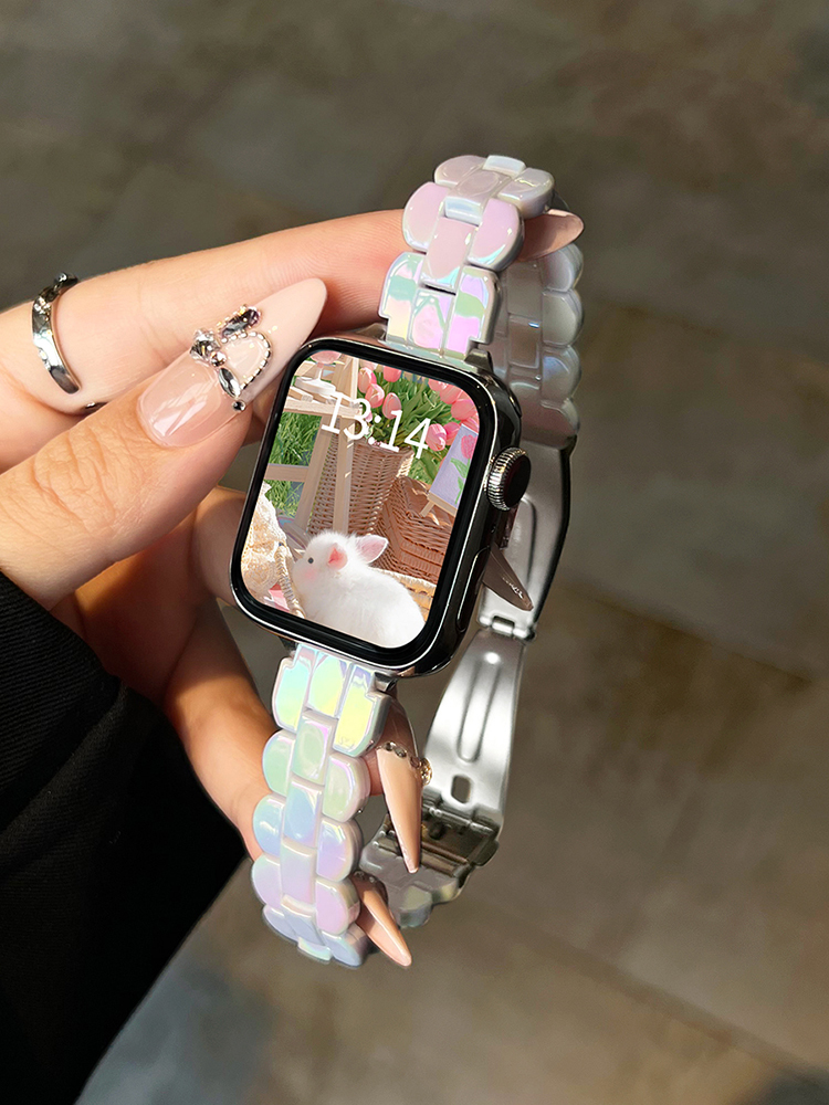 Laser Wave Edge Resin Band