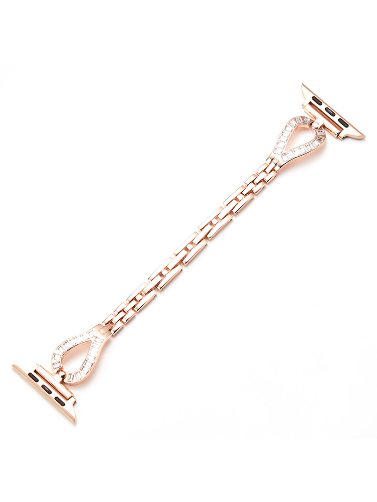 Zircon Teardrop-shaped Stainless Steel Band