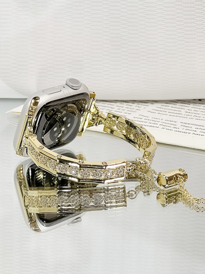 Zircon Arrangement Bracelet Stainless Steel Band