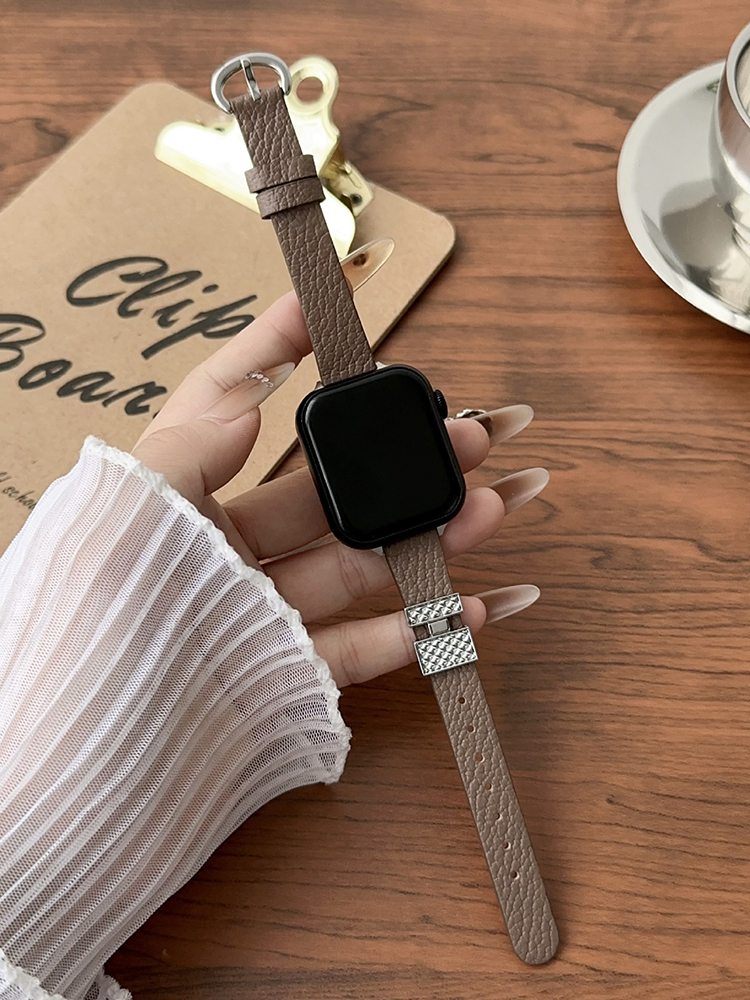 Perfume Bottle Embellished Leather Band