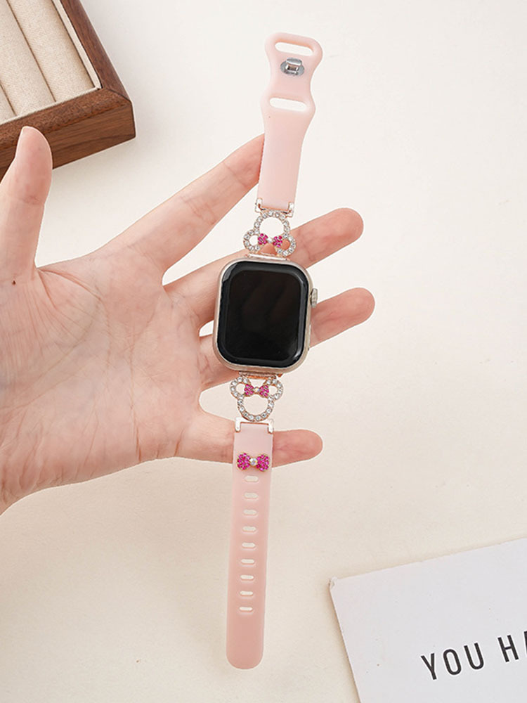 Minnie Bow Silicone Band