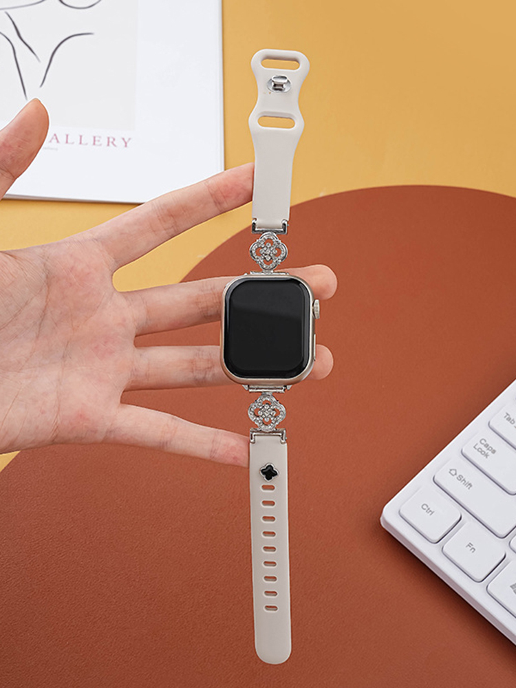 Hollow Clover Silicone Band