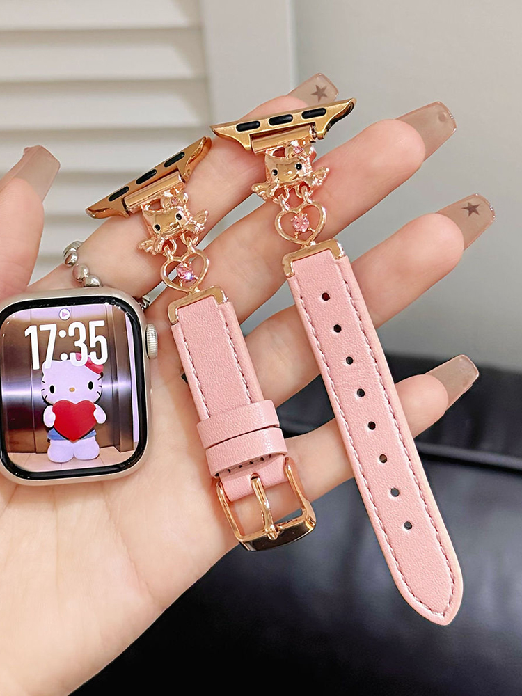 Angel Kitty Leather Band