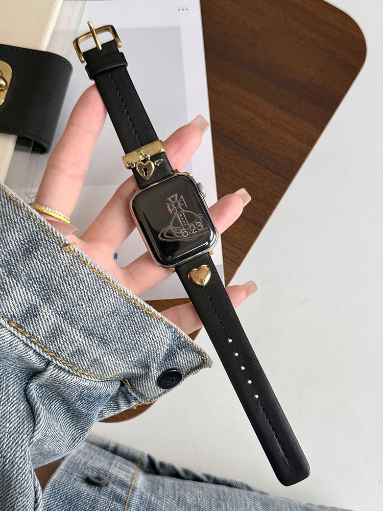 Angel Love Lock Leather Band for Apple Watch