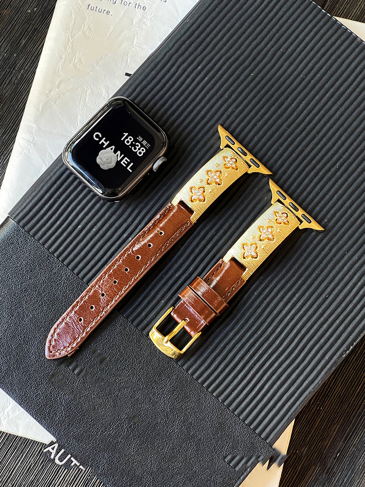 Luxury Clover Leather Band for Apple Watch