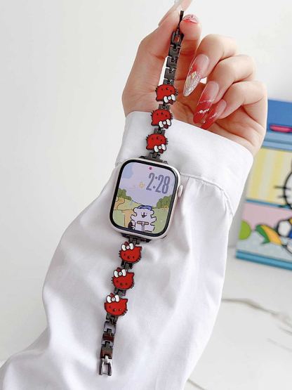 Cute Kitty Metal Band for Apple Watch